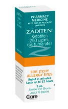 Load image into Gallery viewer, ZADITEN® Allergy Eye Drops 5mL Barcode: 9317039003249
